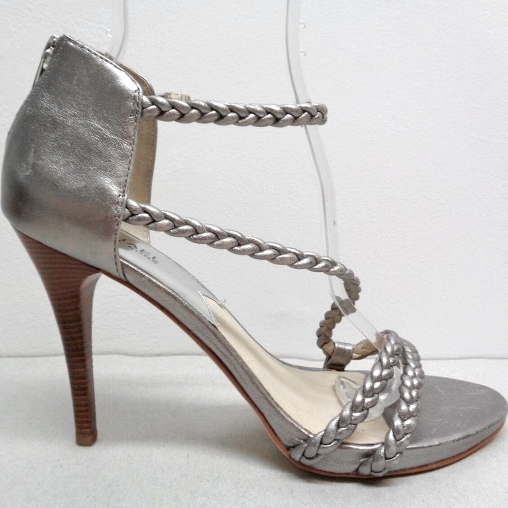 MICHAEL Michael Kors Alexa High Braided Sandal in Silver